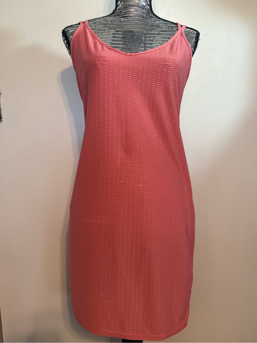 Missguided Crossback Bodycon Mini Summer Coral Dress NWT - Size 10